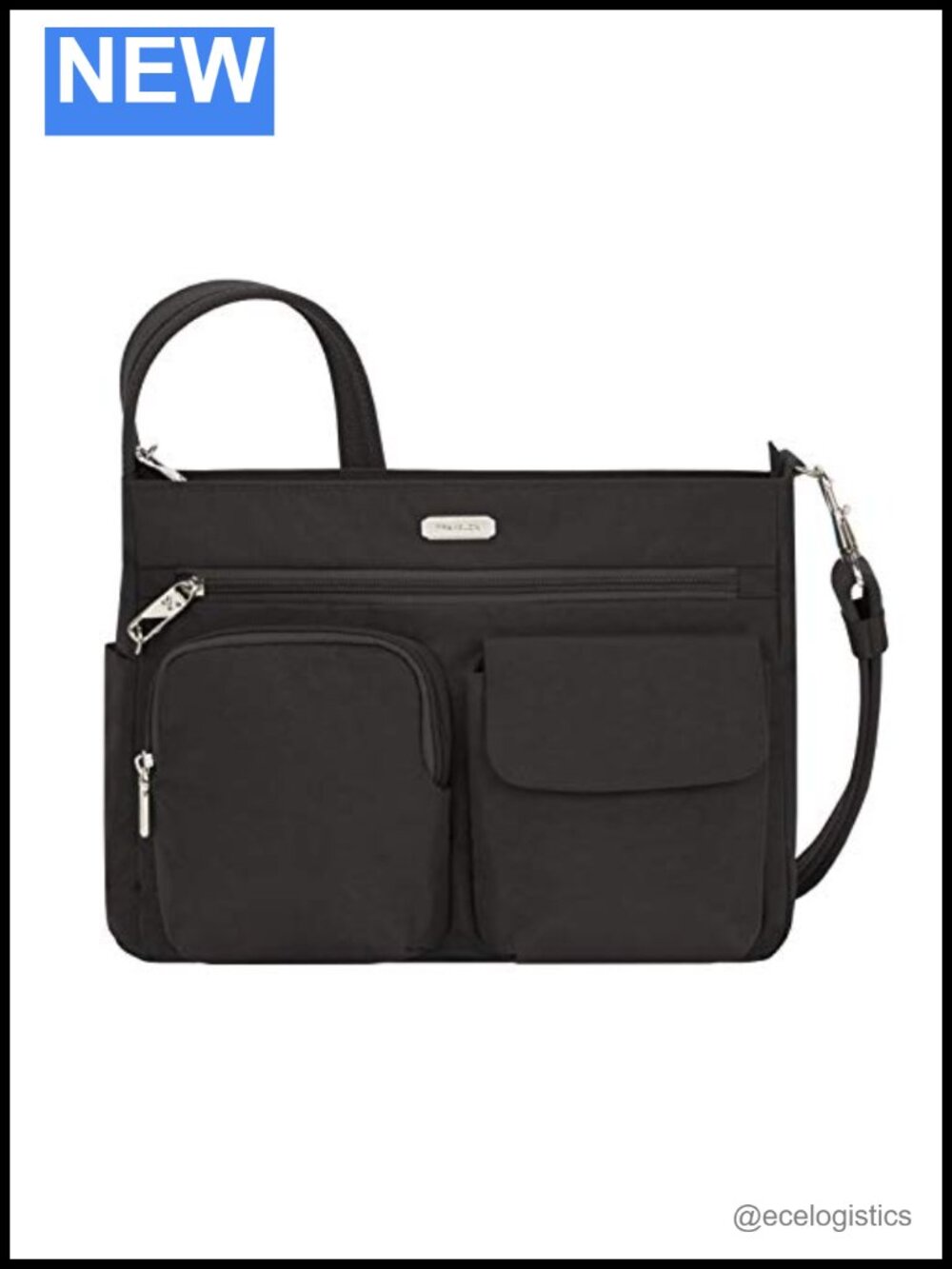 Anti-Theft Crossbody Bag with RFID Blocking Slash Resistant Nylon